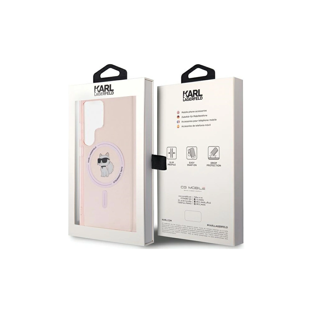 Hurtownia GSM - Case Karl Lagerfeld KLHMS24LHFCCNOP Samsung Galaxy S24 Ultra Hardcase IML Choupette MagSafe rosa/pink - KLD1927 - {ean13} - Hurt