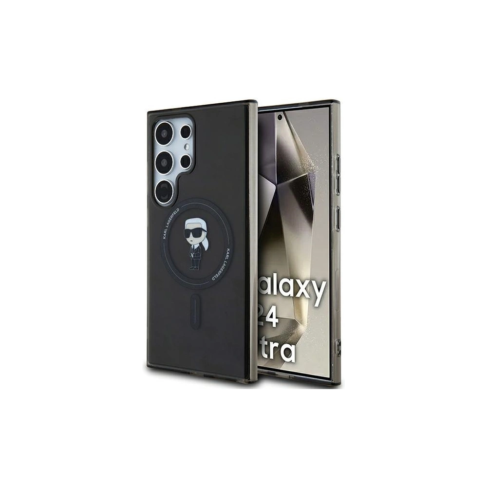 Hurtownia GSM - Etui Karl Lagerfeld KLHMS24LHFCKNOK Samsung Galaxy S24 Ultra hardcase IML Ikonik MagSafe černý/black - KLD1928 - {ean13} - Hurt