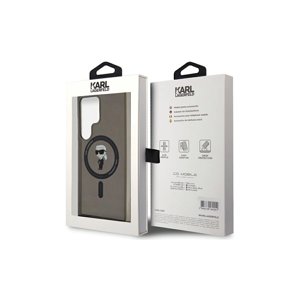 Wholesale Karl Lagerfeld KLHMS24LHFCKNOK Samsung Galaxy S24 Ultra hardcase IML Ikonik MagSafe black - KLD1928 - {ean13} - Hurt