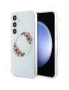 Etui Guess GUHMS24MHFWFCT Samsung Galaxy S24+ Plus hardcase IML Flori Coroană MagSafe transparent/transparent