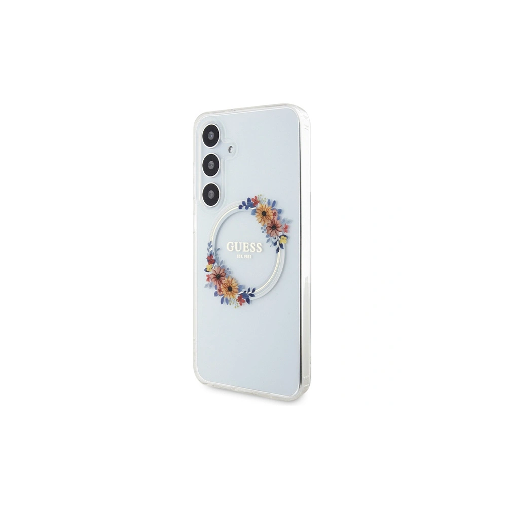 Hurtownia GSM - Etui Guess GUHMS24MHFWFCT Samsung Galaxy S24+ Plus hardcase IML Flori Coroană MagSafe transparent/transparent - GUE3354 - {ean13} - Hurt