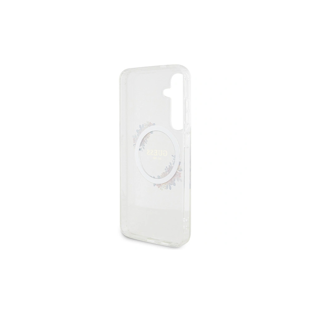 Hurtownia GSM - Etui Guess GUHMS24MHFWFCT Samsung Galaxy S24+ Plus hardcase IML Flori Coroană MagSafe transparent/transparent - GUE3354 - {ean13} - Hurt
