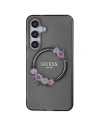 Hurtownia GSM - Etui Guess GUHMS24SHFWFCK Samsung Galaxy S24 hardcase IML Flowers Wreath MagSafe negru/black - GUE3356 - {ean13} - Hurt