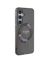 Wholesale Guess GUHMS24SHFWFCK Samsung Galaxy S24 hardcase IML Flowers Wreath MagSafe black - GUE3356 - {ean13} - Hurt