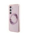 Wholesale Guess GUHMS24SHFWFCP Samsung Galaxy S24 hardcase IML Flowers Wreath MagSafe pink - GUE3357 - {ean13} - Hurt