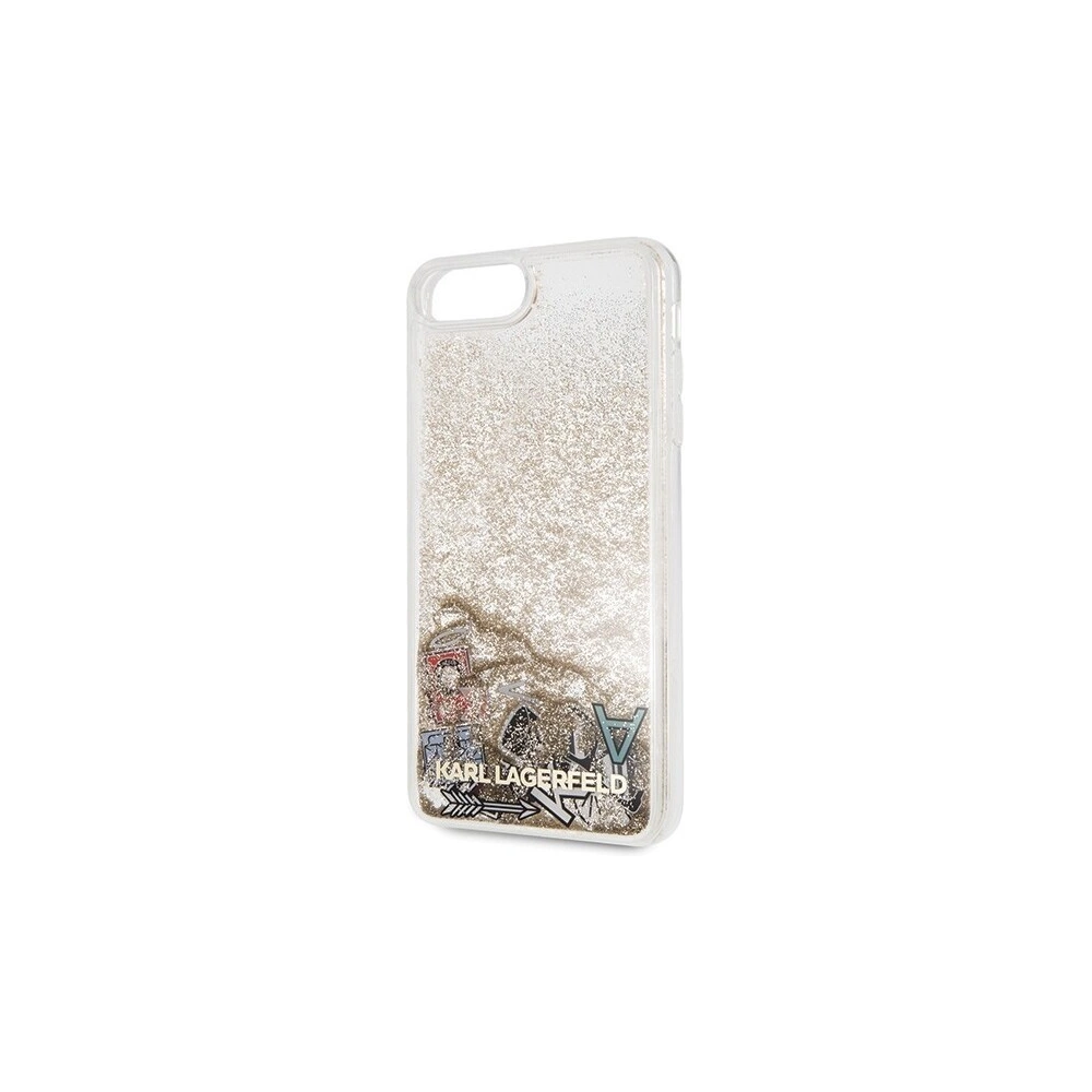Hurtownia GSM - Karl Lagerfeld KLHCI8LKSICGO iPhone 7/8 Plus gold/hartes Gehäuse Iconic Liquid Glitter - KLD093GLD - {ean13} - Hurt
