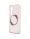 Wholesale Guess GUHMS24SHFWFCP Samsung Galaxy S24 hardcase IML Flowers Wreath MagSafe pink - GUE3357 - {ean13} - Hurt