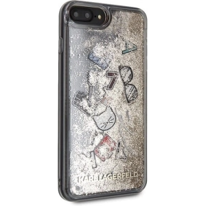 Hurtownia GSM - Karl Lagerfeld KLHCI8LKSICGO iPhone 7/8 Plus złoty/gold hard case Iconic Liquid Glitter - KLD093GLD - {ean13} - Hurt