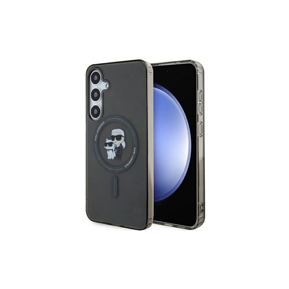 Hurtownia GSM - Case Karl Lagerfeld KLHMS24MHGKCNOK Samsung Galaxy S24+ Plus Hardcase IML Karl&Choupette Glitter MagSafe schwarz/black - KLD1930 - {ean13} - Hurt