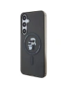 Wholesale Karl Lagerfeld KLHMS24MHGKCNOK Samsung Galaxy S24+ Plus hardcase IML Karl&Choupette Glitter MagSafe black - KLD1930 - {ean13} - Hurt