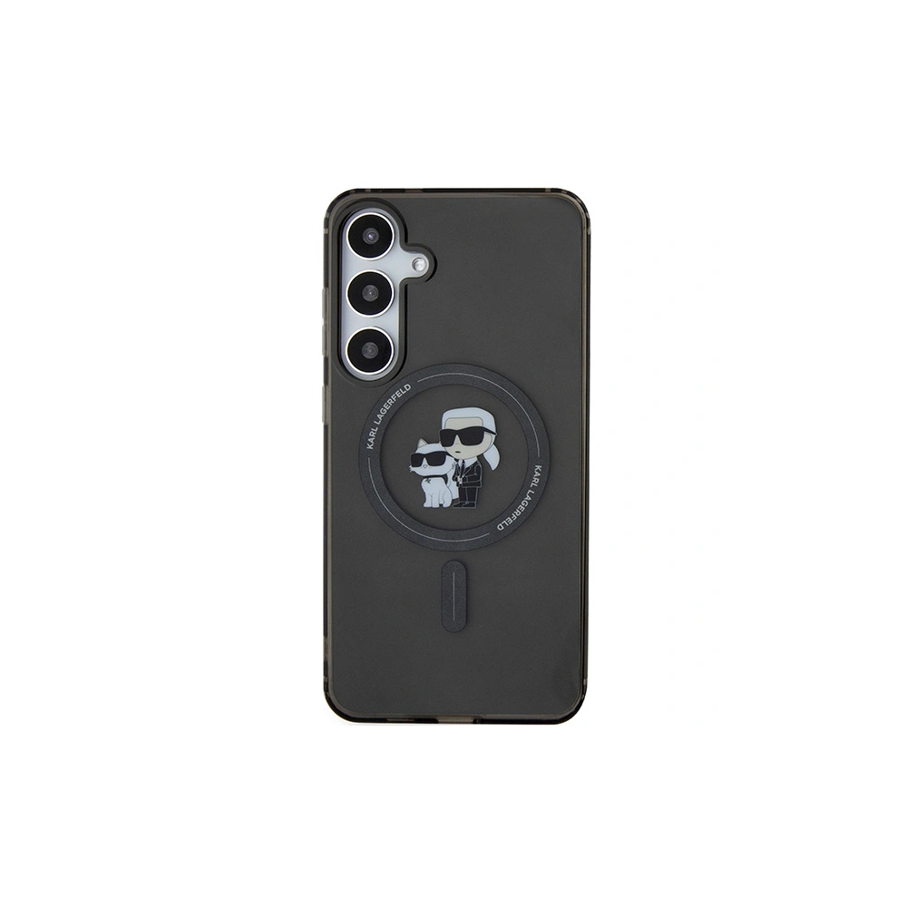 Hurtownia GSM - Case Karl Lagerfeld KLHMS24MHGKCNOK Samsung Galaxy S24+ Plus Hardcase IML Karl&Choupette Glitter MagSafe schwarz/black - KLD1930 - {ean13} - Hurt