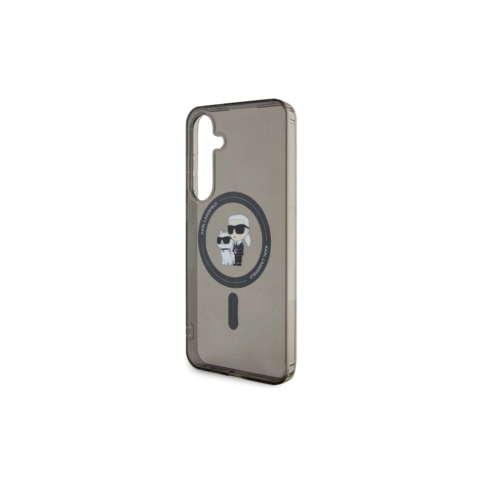 Wholesale Karl Lagerfeld KLHMS24MHGKCNOK Samsung Galaxy S24+ Plus hardcase IML Karl&Choupette Glitter MagSafe black - KLD1930 - {ean13} - Hurt