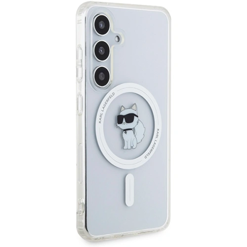 Etui Karl Lagerfeld KLHMS24SHFCCNOT Samsung Galaxy S24 hardcase IML Choupette MagSafe przeźroczysty/transparent