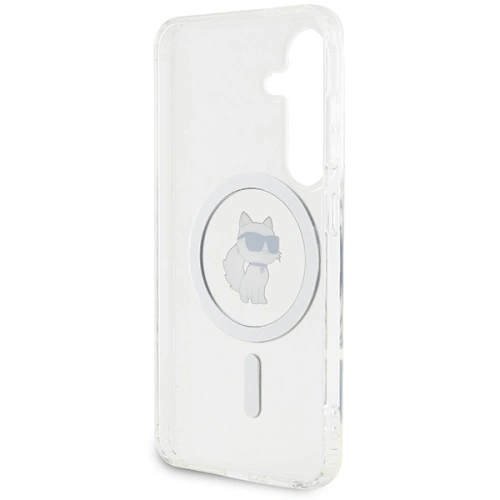 Etui Karl Lagerfeld KLHMS24SHFCCNOT Samsung Galaxy S24 hardcase IML Choupette MagSafe przeźroczysty/transparent