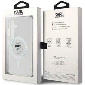 Etui Karl Lagerfeld KLHMS24SHFCCNOT Samsung Galaxy S24 hardcase IML Choupette MagSafe przeźroczysty/transparent