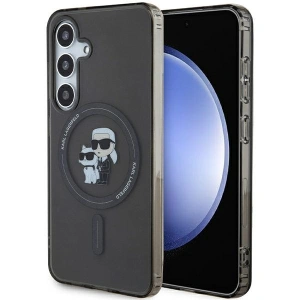 Hurtownia GSM - Etui Karl Lagerfeld KLHMS24SHGKCNOK Samsung Galaxy S24 hardcase IML Karl&Choupette MagSafe černý/black - KLD1933 - {ean13} - Hurt