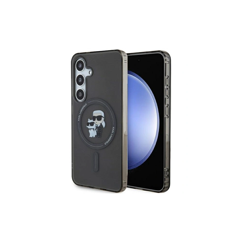 Hurtownia GSM - Etui Karl Lagerfeld KLHMS24SHGKCNOK Samsung Galaxy S24 hardcase IML Karl&Choupette MagSafe negru/black - KLD1933 - {ean13} - Hurt