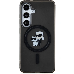 Etui Karl Lagerfeld KLHMS24SHGKCNOK Samsung Galaxy S24 hardcase IML Karl&Choupette MagSafe czarny/black