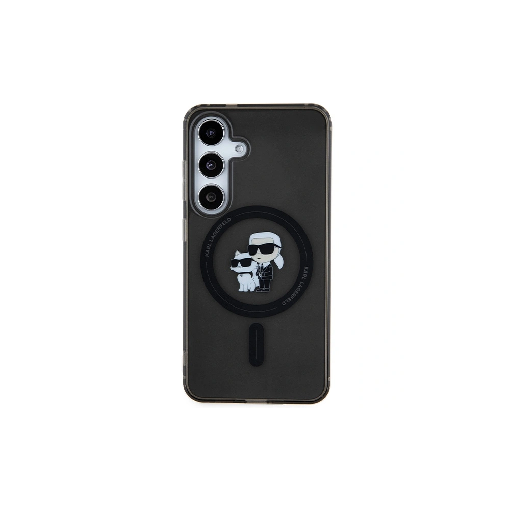 Hurtownia GSM - Etui Karl Lagerfeld KLHMS24SHGKCNOK Samsung Galaxy S24 hardcase IML Karl&Choupette MagSafe negru/black - KLD1933 - {ean13} - Hurt