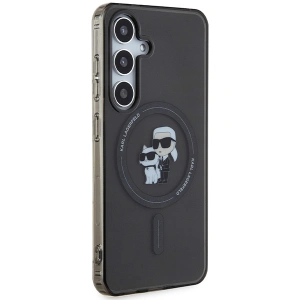 Etui Karl Lagerfeld KLHMS24SHGKCNOK Samsung Galaxy S24 hardcase IML Karl&Choupette MagSafe czarny/black