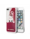 Karl Lagerfeld KLHCI8LPABGFU iPhone 7/8 Plus fuchsia/rosa Hartschale Liquid Glitter