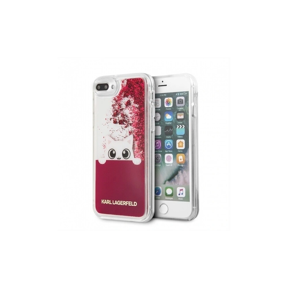 Hurtownia GSM - Karl Lagerfeld KLHCI8LPABGFU iPhone 7/8 Plus fushia/różowy hard case Liquid Glitter - KLD094FKS - {ean13} - Hurt