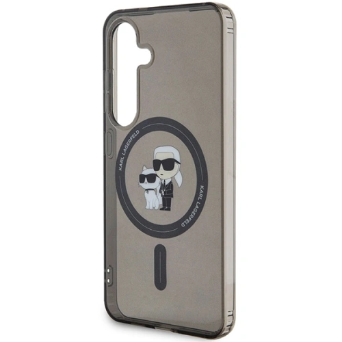 Etui Karl Lagerfeld KLHMS24SHGKCNOK Samsung Galaxy S24 hardcase IML Karl&Choupette MagSafe czarny/black