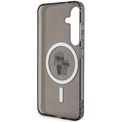 Etui Karl Lagerfeld KLHMS24SHGKCNOK Samsung Galaxy S24 hardcase IML Karl&Choupette MagSafe czarny/black