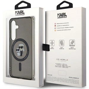 Etui Karl Lagerfeld KLHMS24SHGKCNOK Samsung Galaxy S24 hardcase IML Karl&Choupette MagSafe czarny/black