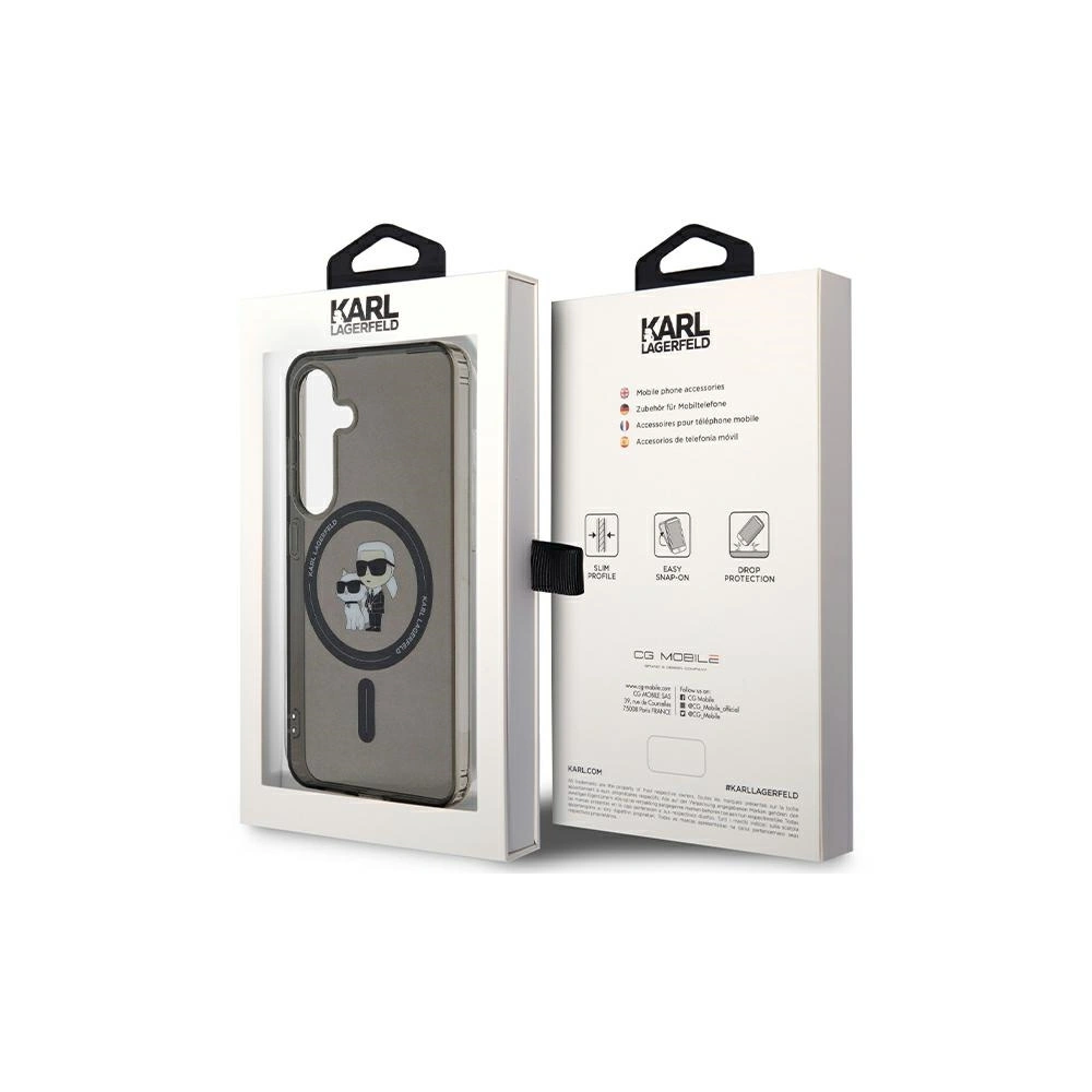 Wholesale Karl Lagerfeld KLHMS24SHGKCNOK Samsung Galaxy S24 hardcase IML Karl&Choupette MagSafe black - KLD1933 - {ean13} - Hurt