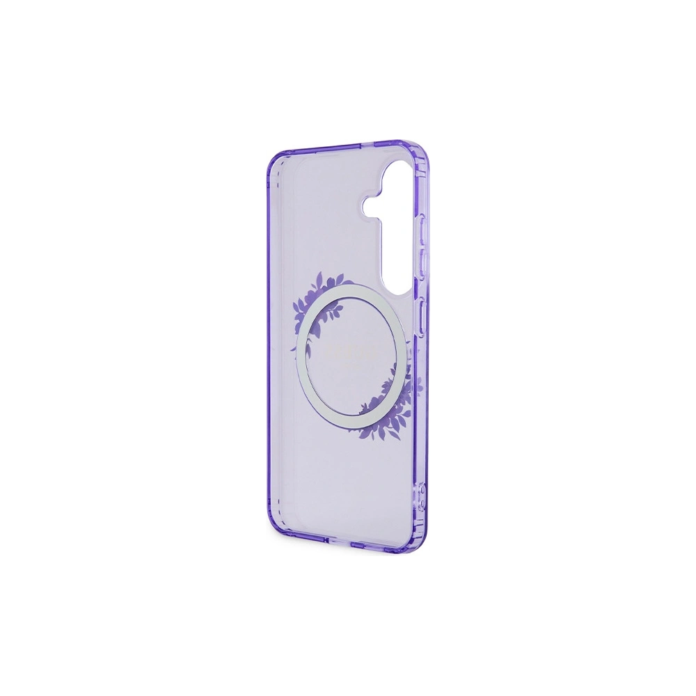 Hurtownia GSM - Case Guess GUHMS24SHFWFCU Samsung Galaxy S24 Hardcase IML Blumenkranz MagSafe lila/purple - GUE3359 - {ean13} - Hurt