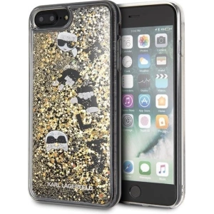 Hurtownia GSM - Karl Lagerfeld KLHCI8LROGO iPhone 7/8 Plus schwarz-goldene/black & gold Hardcase Glitter - KLD096BLKGLD - {ean13} - Hurt