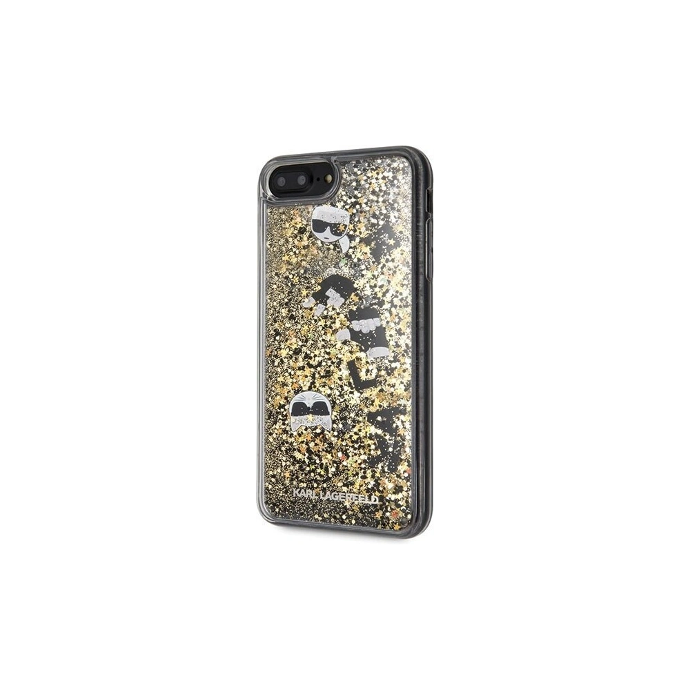 Hurtownia GSM - Karl Lagerfeld KLHCI8LROGO iPhone 7/8 Plus czarno-złoty/black & gold hard case Glitter - KLD096BLKGLD - {ean13} - Hurt