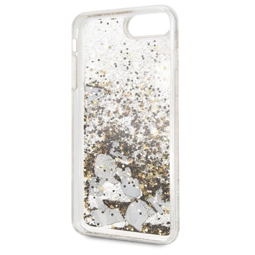 Karl Lagerfeld KLHCI8LROGO iPhone 7/8 Plus czarno-złoty/black & gold hard case Glitter