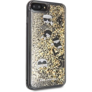 Hurtownia GSM - Karl Lagerfeld KLHCI8LROGO iPhone 7/8 Plus czarno-złoty/black & gold hard case Glitter - KLD096BLKGLD - {ean13} - Hurt