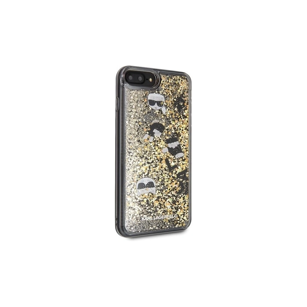 Hurtownia GSM - Karl Lagerfeld KLHCI8LROGO iPhone 7/8 Plus czarno-złoty/black & gold hard case Glitter - KLD096BLKGLD - {ean13} - Hurt