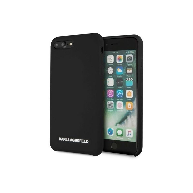 Hurtownia Karl Lagerfeld - 3700740435434 - KLD097BLK - Karl Lagerfeld KLHCI8LSLBKS iPhone 7/8 Plus hardcase czarny/black Silicone - B2B homescreen