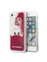 Karl Lagerfeld KLHCI8PABGFU Apple iPhone SE 2022/SE 2020/8/7 fushia/różowy hard case Liquid Glitter