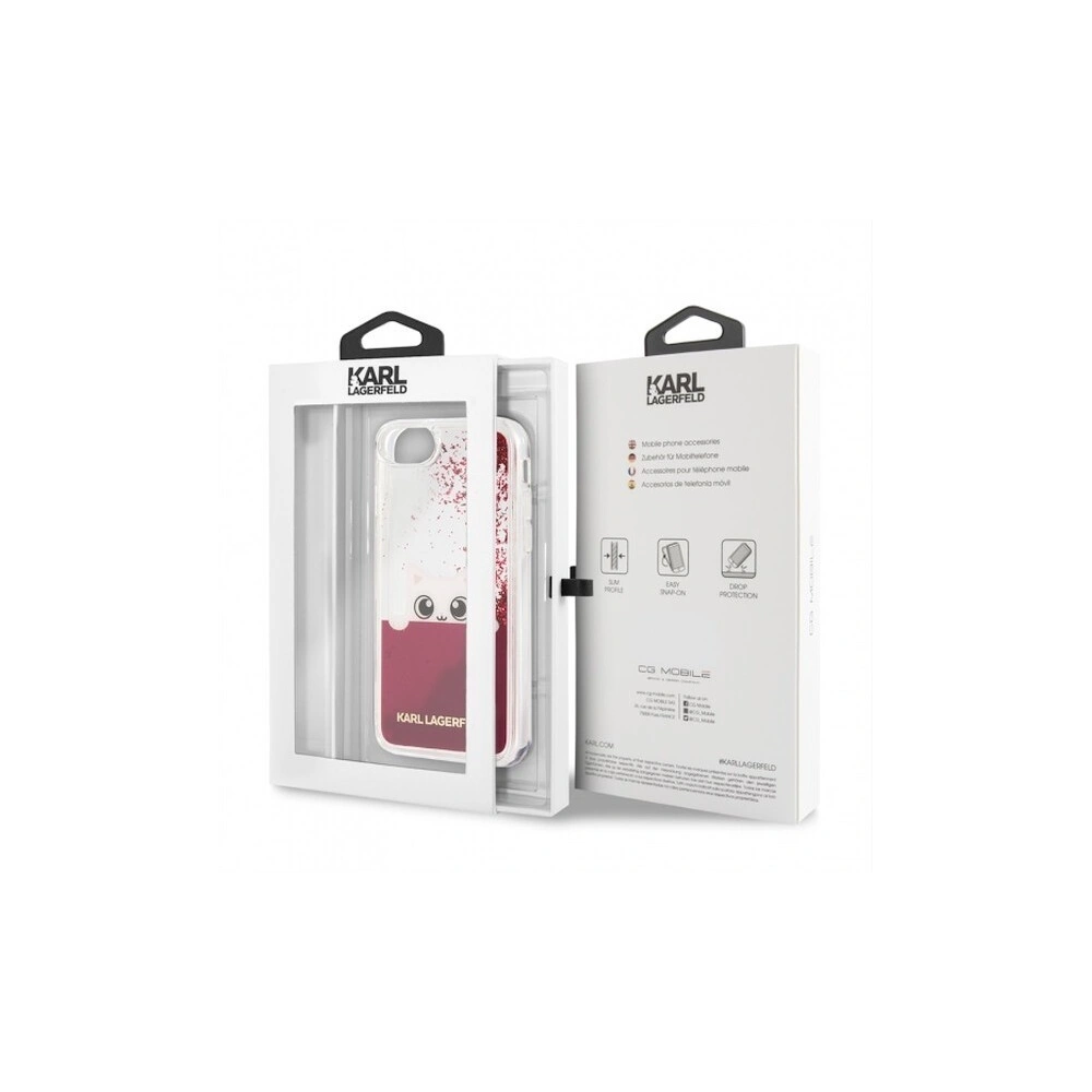 Hurtownia GSM - Karl Lagerfeld KLHCI8PABGFU Apple iPhone SE 2022/SE 2020/8/7 fushia/różowy hard case Liquid Glitter - KLD100FKS - {ean13} - Hurt