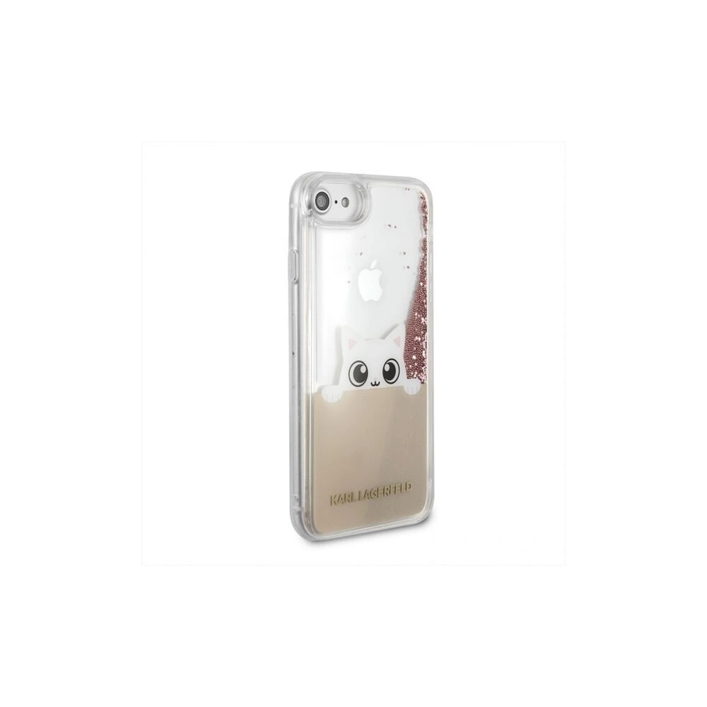 Hurtownia GSM - Karl Lagerfeld KLHCI8PABGNU Apple iPhone SE 2022/SE 2020/8/7 różowo-złoty/pink gold hard case Liquid Glitter - KLD101RS - {ean13} - Hurt