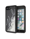 Karl Lagerfeld KLHCI8PH2IR Apple iPhone SE 2022/SE 2020/8/7 black Glitter Signature - Glow in the dark