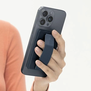 Hurtownia GSM - Magnetická peněženka s opěrkou a páskem UNIQ Heldro ID tmavě modrá/navy (storm blue) - UNIQ1112 - {ean13} - Hurt