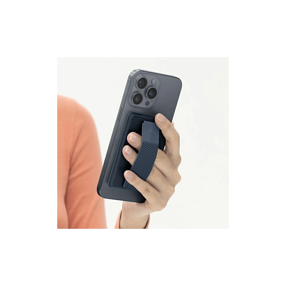 Hurtownia GSM - Portofel magnetic cu suport și curea UNIQ Heldro ID albastru închis/navy (storm blue) - UNIQ1112 - {ean13} - Hurt