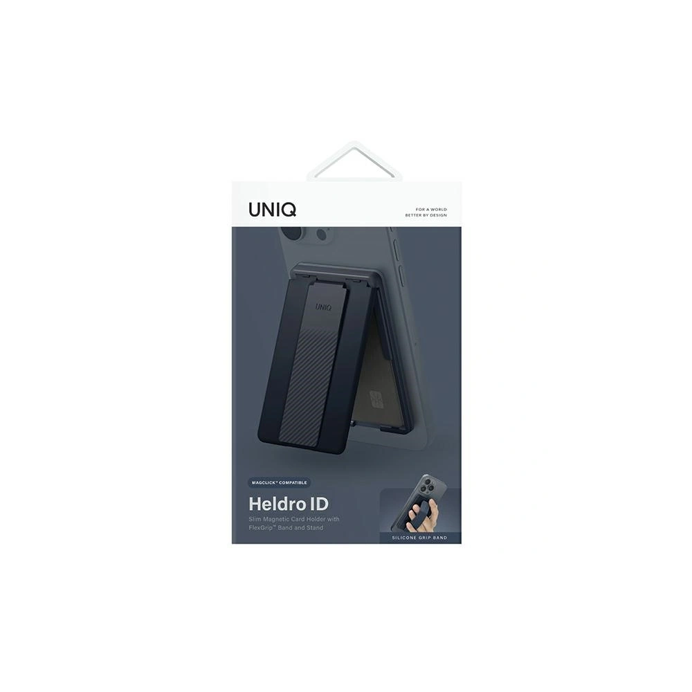 Hurtownia GSM - Portofel magnetic cu suport și curea UNIQ Heldro ID albastru închis/navy (storm blue) - UNIQ1112 - {ean13} - Hurt