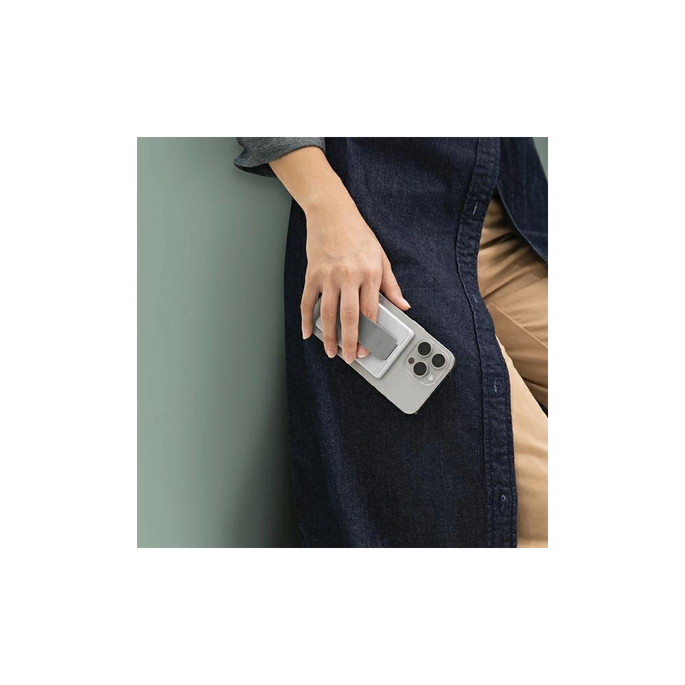 Hurtownia GSM - Magnetická peněženka s podložkou a páskem UNIQ Heldro ID šedá/chalk grey - UNIQ1114 - {ean13} - Hurt