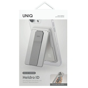 Hurtownia GSM - Magnetische Geldbörse mit Stütze und Riemen UNIQ Heldro ID grau/kreidegrau - UNIQ1114 - {ean13} - Hurt