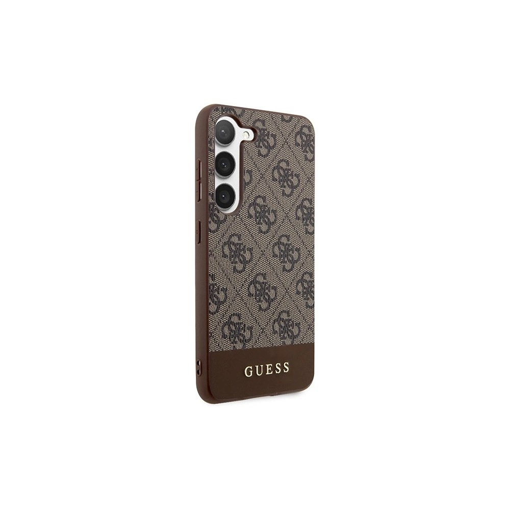Hurtownia GSM - Etui Guess GUHCS24SG4GLBR Samsung Galaxy S24 keménytok 4G Csíkos Kollekció barna/brown - GUE3360 - {ean13} - Hurt