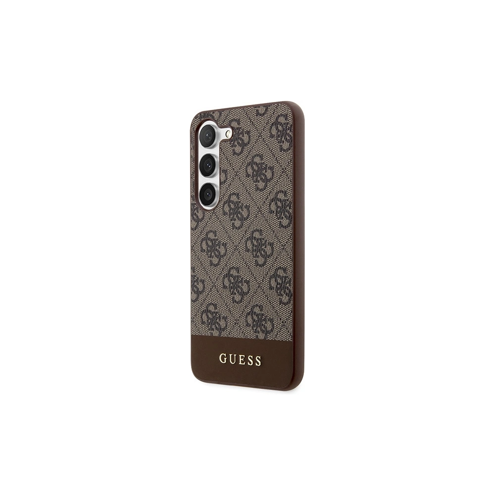 Hurtownia GSM - Etui Guess GUHCS24SG4GLBR Samsung Galaxy S24 keménytok 4G Csíkos Kollekció barna/brown - GUE3360 - {ean13} - Hurt