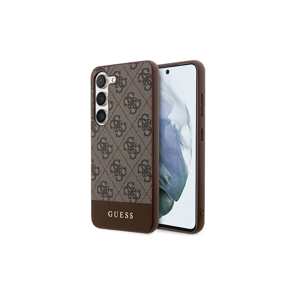 Hurtownia GSM - Etui Guess GUHCS24SG4GLBR Samsung Galaxy S24 keménytok 4G Csíkos Kollekció barna/brown - GUE3360 - {ean13} - Hurt