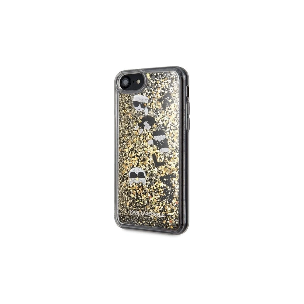 Hurtownia GSM - Karl Lagerfeld KLHCI8ROGO Apple iPhone SE 2022/SE 2020/8/7 czarno-złoty/black & gold hard case Glitter - KLD103BLKGLD - {ean13} - Hurt